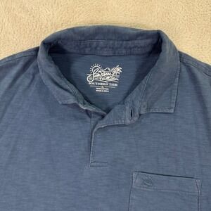 Southern Tide Sun Farer Mens XL Polo Shirt Blue Short Sleeve Casual Preppy EUC‎